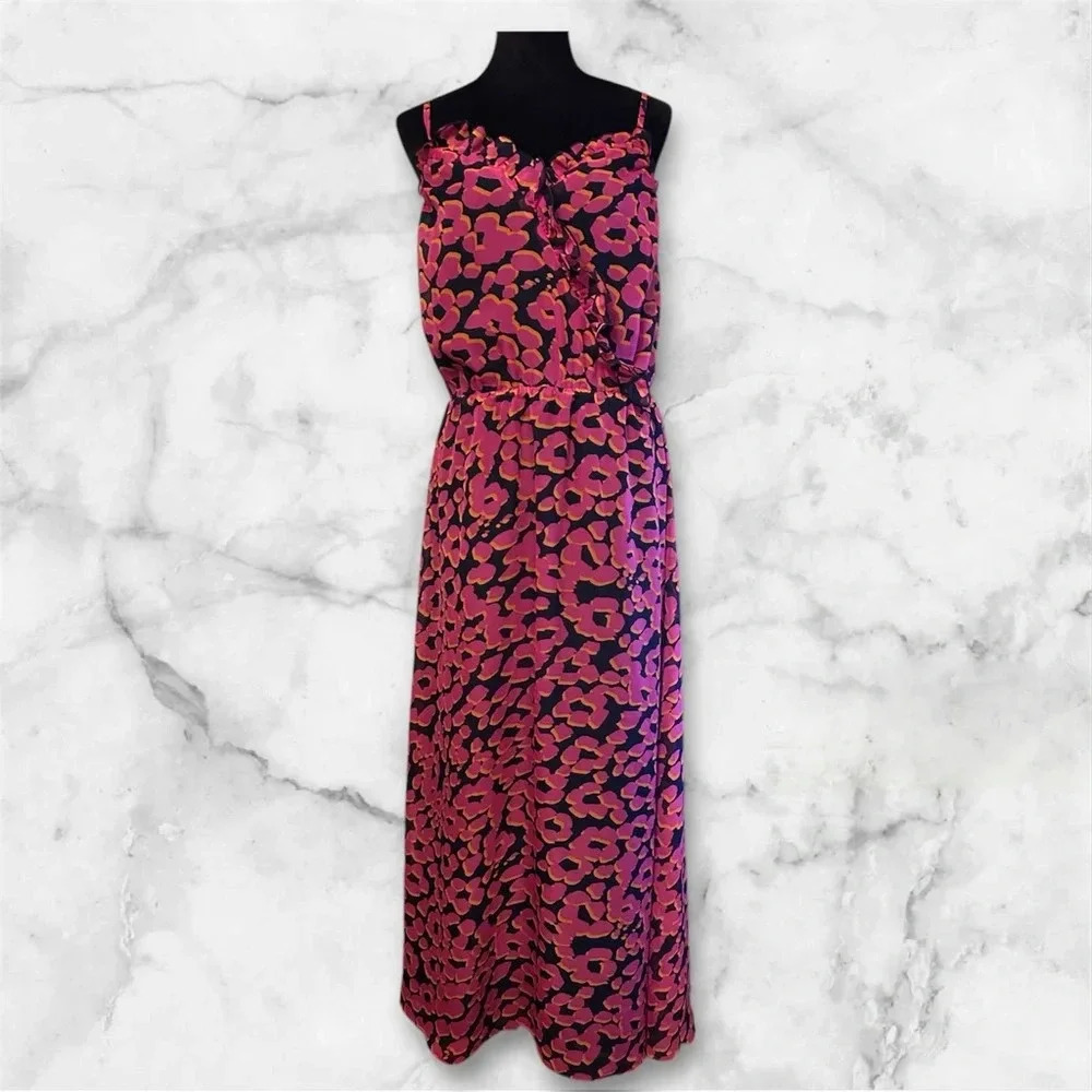 MM Couture by Miss Me chiffon maxi sleeveless maxi dress Sz XS 006